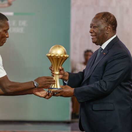 Ivory Coast’s president honors football team for AFCON victory